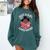Just A Girl Who Loves Books Cute African American Afro Comfort Colors Sweatshirt Chalky Mint
