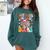 Just A Girl Who Loves Books Reading Cute Bookworm Girls Kids Comfort Colors Sweatshirt Chalky Mint