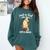 Just a Girl Who Loves Cats And Books Reading Cat & Bookworm Comfort Colors Sweatshirt Chalky Mint