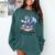 Just One More Chapter Book Dragon Reading Book Lover Bookish Comfort Colors Sweatshirt Chalky Mint