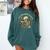 Just One More Chapter Book Lover Bookish Reading Skeleton Comfort Colors Sweatshirt Chalky Mint