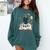 Just One More Chapter Bookish Book Reading Botanical Comfort Colors Sweatshirt Chalky Mint