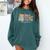 Just One More Chapter Floral Book Reading Teacher Bookworm Comfort Colors Sweatshirt Chalky Mint