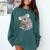Koala Reading Book Pajama Sleep Comfort Colors Sweatshirt Chalky Mint