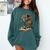 Leopard Book Flower Comfort Colors Sweatshirt Chalky Mint