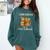 Librarian Of a Free Library Floral Book Lover Comfort Colors Sweatshirt Chalky Mint