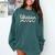 Librarian Valentines Day Daisy School Library Book Lover Premium Comfort Colors Sweatshirt Chalky Mint