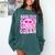 Library Book Fair Queen Vibe Groovy Tie Dye School Reading Comfort Colors Sweatshirt Chalky Mint
