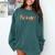 Library School Librarian Book Lover Reading Floral For Women Comfort Colors Sweatshirt Chalky Mint