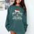 Most Likely To Read A Book Through Christmas Xmas Comfort Colors Sweatshirt Chalky Mint