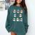 Literary Winter Reading Snowmen Cozy Book Lover Pattern Comfort Colors Sweatshirt Chalky Mint Literary Winter Reading Snowmen Cozy Book Lover Pattern Comfort Colors Sweatshirt Chalky Mint