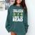 This Little Leprechaun Likes To Read St Patrick's Day Book Comfort Colors Sweatshirt Chalky Mint