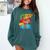 Lucha Libre Comic Book Mexican Wrestling Cartoon Wrestler Comfort Colors Sweatshirt Chalky Mint
