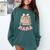 Mama Book First Chapter Birthday Family Matching Party Comfort Colors Sweatshirt Chalky Mint