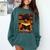 Man Reading Book Black History Month Book Lover Afro Comfort Colors Sweatshirt Chalky Mint