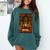 Melanin Girl Locs Book Lover Librarian Teacher Student Comfort Colors Sweatshirt Chalky Mint