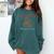 All I Need Is Books & Cats Cozy Comfort Colors Sweatshirt Chalky Mint