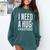 I Need A Huge Stack Of Books Book Lover Joke Comfort Colors Sweatshirt Chalky Mint