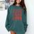 North Pole Book Club Christmas Comfort Colors Sweatshirt Chalky Mint