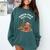 North Pole Book Club Gingerbread Christmas Reading Comfort Colors Sweatshirt Chalky Mint