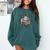 North Pole Book-Club Hot Cocoa Served Daily Christmas Book Comfort Colors Sweatshirt Chalky Mint
