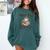 North Pole Book Club Hot Cocoa Served Daily Librarian Xmas Comfort Colors Sweatshirt Chalky Mint