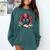 Octopus Reading Book Coffee Lover Bookaholic Bookworm Reader Comfort Colors Sweatshirt Chalky Mint