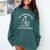 One More Chapter Skeleton Reading Book Lover Bookworm Comfort Colors Sweatshirt Chalky Mint
