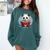 Panda With Book For Reading Enthusiasts Comfort Colors Sweatshirt Chalky Mint