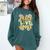 Peace Love Books Librarian Teacher Life Book Library Comfort Colors Sweatshirt Chalky Mint