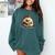 Porcupine Reading Book Hedgehog Book Lover Comfort Colors Sweatshirt Chalky Mint