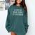 I Put My Book Down To Be Here Comfort Colors Sweatshirt Chalky Mint