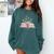 Quote New Chapter Begins Retired 2025 Floral Open Book Comfort Colors Sweatshirt Chalky Mint