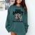 Racoon-Bookworm-Book Bandit-Fueled By Fiction Comfort Colors Sweatshirt Chalky Mint