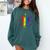 Rainbow Book With Stars And Moon Phases Gay Pride LGBT Comfort Colors Sweatshirt Chalky Mint