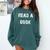 Read A Book Expand Your Mind Comfort Colors Sweatshirt Chalky Mint