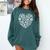Read Your Heart Out Teacher Women Bookish Reader Book Lover Comfort Colors Sweatshirt Chalky Mint