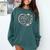 Read Your Heart Out Valentines Teacher Reading Book Lover Comfort Colors Sweatshirt Chalky Mint