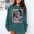 The Reader Tarot Card Women Book Lover Librarian Read Comfort Colors Sweatshirt Chalky Mint