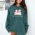 Reading Books Mom Mothers Day Coquette Pink Bow Book Lovers Comfort Colors Sweatshirt Chalky Mint