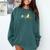 Reading Cat Heartbeat Book & Cat Lover Comfort Colors Sweatshirt Chalky Mint