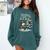 Reading Is Snow Much Fun Christmas Books Snowman Bookworm Comfort Colors Sweatshirt Chalky Mint