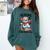Reading Is Snow Much Fun Christmas Bookworm Snowman Reading Comfort Colors Sweatshirt Chalky Mint