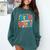 Reads Across Tee America Books Reader Reading Teacher Comfort Colors Sweatshirt Chalky Mint
