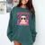 Readsolotl Pink Kawaii Axolotl Book Lover Reading Comfort Colors Sweatshirt Chalky Mint