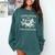 Retro Libraries Are For Everyone Racoon Reading Book Lover Comfort Colors Sweatshirt Chalky Mint