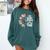 Retro So Many Books Little Time Book Clock Reading Comfort Colors Sweatshirt Chalky Mint