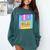 Retro TechnologyOld School Floppy Nostalgia 90s Generation Comfort Colors Sweatshirt Chalky Mint