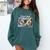 Rewind Cassette Tape Nostalgia 80s 90s Retro Music Lover Comfort Colors Sweatshirt Chalky Mint