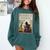 Robinson Crusoe Book Cover 1920 Comfort Colors Sweatshirt Chalky Mint